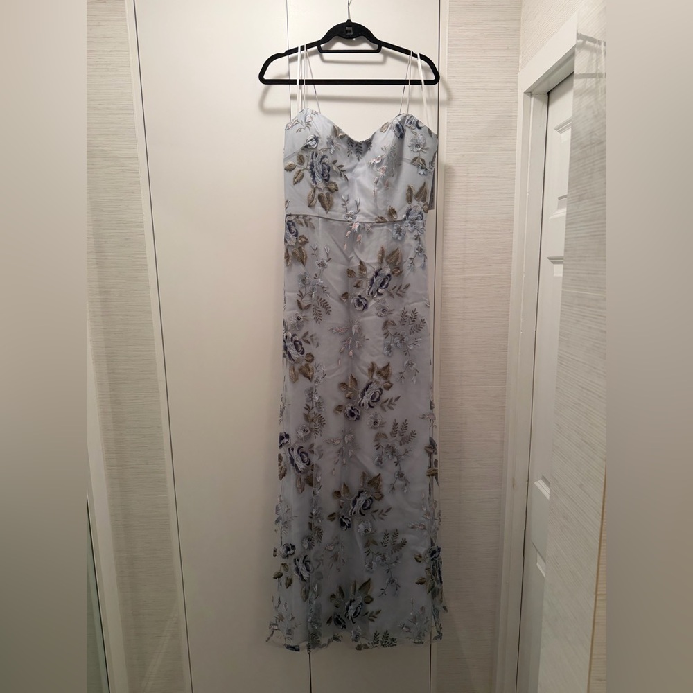Jenny Yoo Drew Dress in Enchanted Forest Serenity Blue